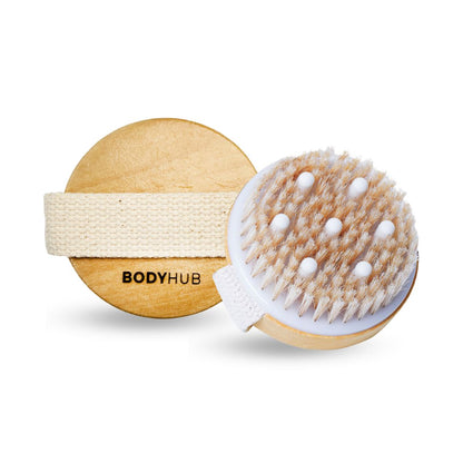 Natural Wood Bristle Body Scrubber